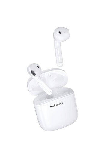 Rock Casti Handsfree Bluetooth Space EB100, TWS, Alb