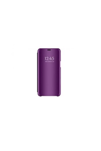 Bibilel Purple Clear View Protective Case for Samsung Galaxy A31, Flip Cover