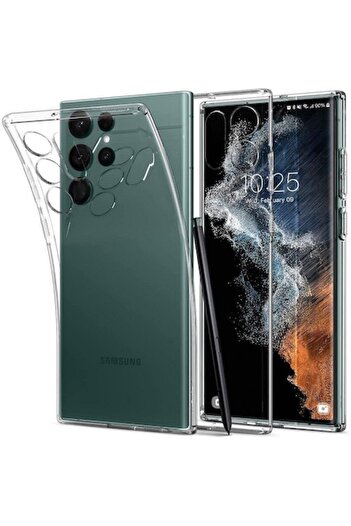 Spigen Husa pentru Samsung Galaxy S22 Ultra 5G S908, Spigen, Liquid Crystal, Transparenta