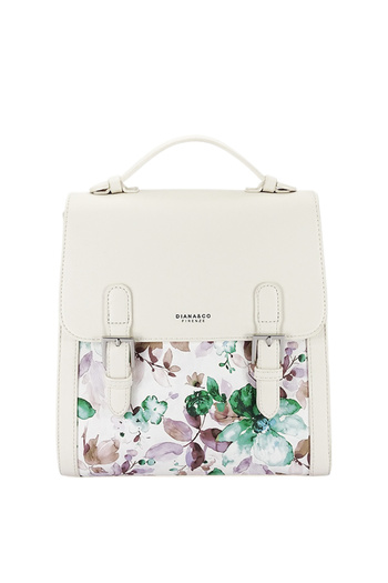 Diana&Co Cream backpack with floral print B-DHJ731-3 M11