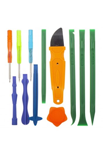Bibilel Set 12 in 1 Repair Tools for Electronics, Phones, iPhone, Tablets, Watches, Multicolor