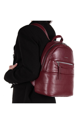 David Jones Women's Backpack B-6861-2 18 Dark Bordeaux