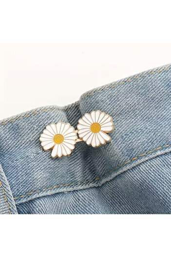FESECRAFT Daisy Waist Slimming Device Clips Pants Waist Slimming Brooch