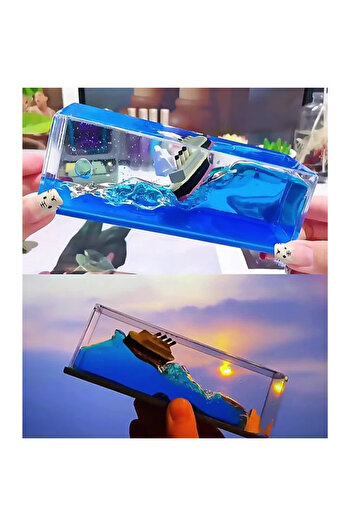 Generic Cruise Ship Titanic Fluid Drift Bottle
