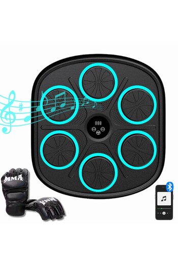 Deliny Boxing Target with Bluetooth, LED Lighting, Wall Mount, Gloves Included