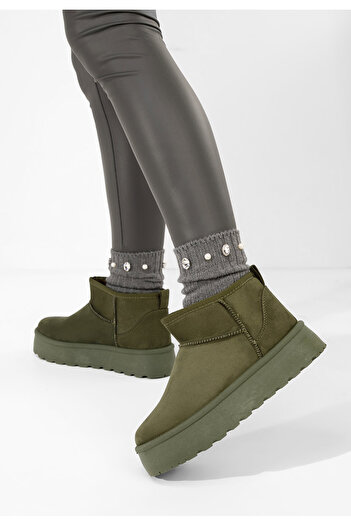 B T Shoes Μπότες τύπου ug Delvira πρασινο