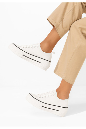 B T Shoes Antio white platform sneakers