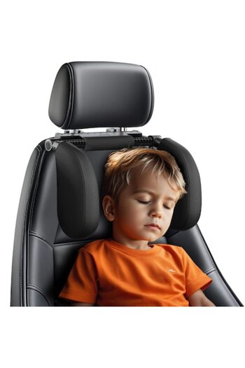 ZORUKE Ergonomic Car Headrest, Leather, Neck, Head and Cervical Spine Support, Memory Foam, Adjustable,