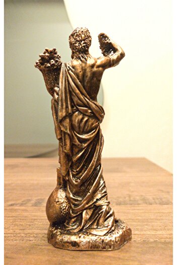 Antioch Art And Design Dionysos Biblo Neşe Ve Şarap Tanrısı 15,5 Cm Tasarım Mitolojik Heykel Ev Dekor Hediyelik Eşya