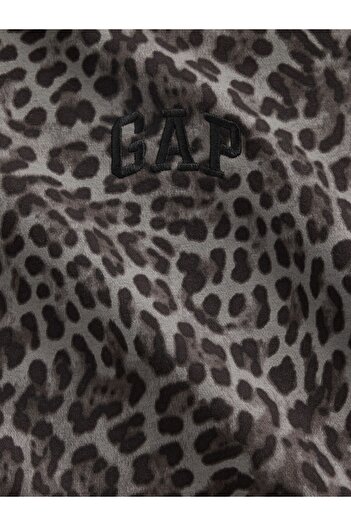 GAP Kadın Gri VintageSoft Logo Wedge Sweatshirt