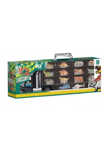 CIUPIGo Set Camion Transportator 3 in 1 CIUPIGo® – Remorca cu Compartimente, Lansator si Cutie de Depozit