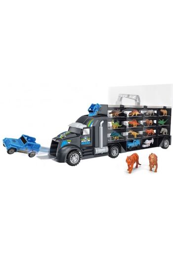 CIUPIGo Set Camion Transportator 3 in 1 CIUPIGo® – Remorca cu Compartimente, Lansator si Cutie de Depozit