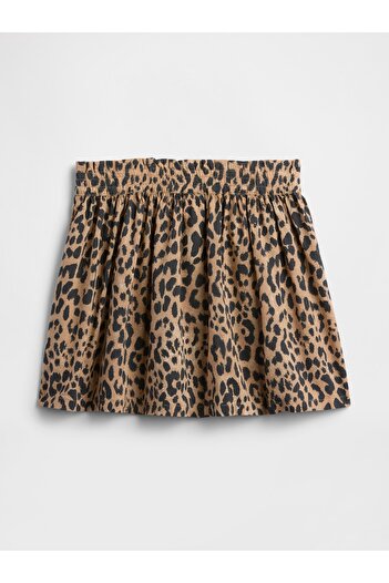 GAP Kız Bebek Kahverengi Leopar Desenli Etek