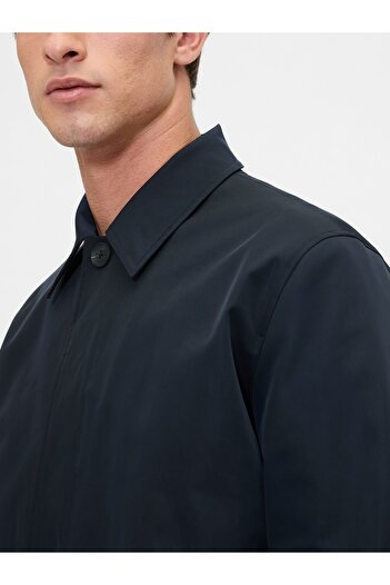 GAP Erkek Lacivert New Mac Trençkot