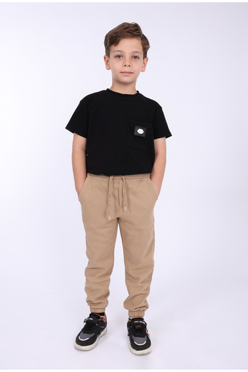 MYRAB DENİM Çocuk Beli Lastikli Kışlık Erkek Ve Kız Unisex Okulluk Pantolon