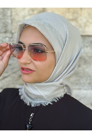 ALDAİR Flamed Cotton Writing Scarf-S4A7T5Y7E1Q6T7Y4G7