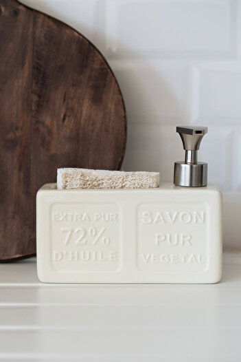 Dekorzdükkan Δοχείο υγρού σαπουνιού SAVON Ceramic - 06
