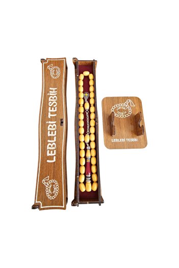 LEBLEBİ TESBİH Nakkaş İmameli Squeeze Amber Prayer Beads Lt1416