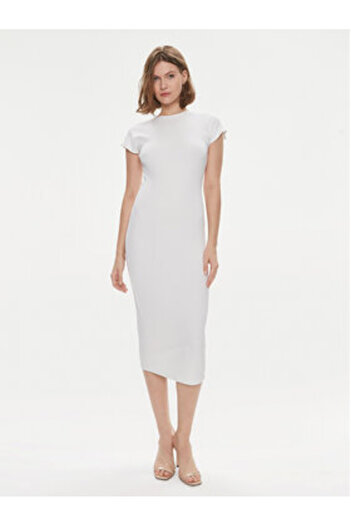 Calvin Klein Γυναικείο Καλοκαιρινό Φόρεμα K20K206537 Λευκό