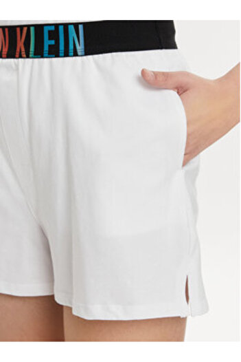 Calvin Klein Γυναικεία Σορτς από Υλικό Εσωρούχων 000QS7194E Λευκό