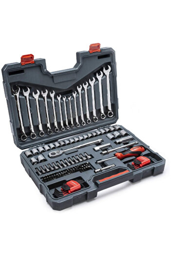 Crescent 128-Piece 12 Point Standard SAE/Metric Mechanics Tool Set 3/8inch