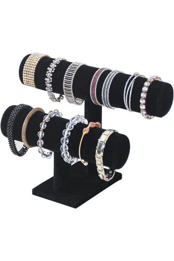 Hope 2 Tier Bracelet Holder Jewelry Display Stand, Necklace Bangle Bracelet Watch Organizer Storag
