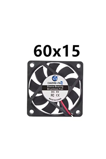 FUSIONTECHX Silent Cooling Fan with Brushless Motor – Size 60x60x15MM, USB Cable Included,