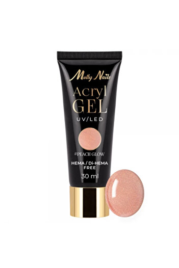 Molly Lac Molly Nails Peach Glow HEMA-free acrylic gel 30ml