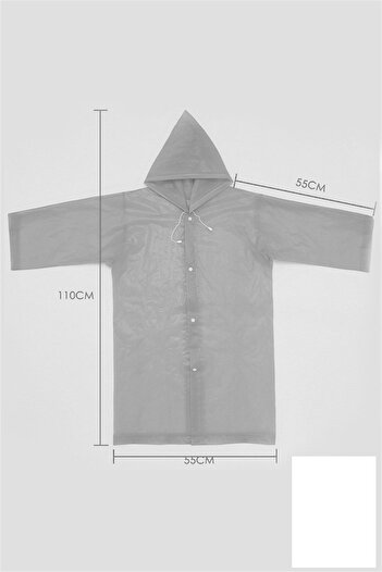 newdaki 100% Eva Windproof and Waterproof Snap-On Hooded Children's Raincoat