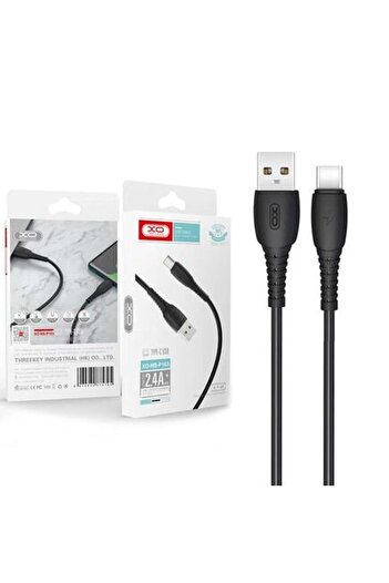 Xo NB-P163 Data and Charging Cable USB-A to USB-C 2.4A 1m, Black