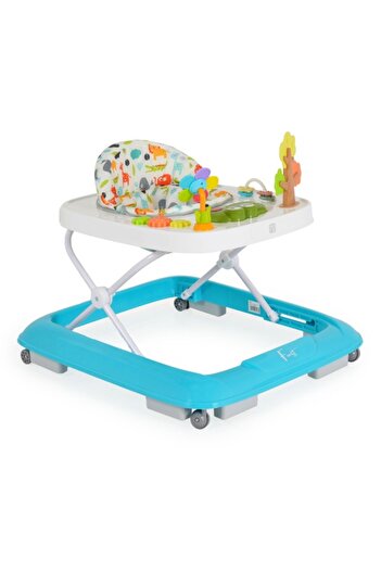 Moni Baby Walker 6+ Months Forest Blue - Interactive Panel with Sounds and Melodies, Adjustable Desi