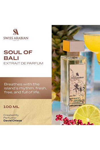 SWISS ARABIAN Soul of Bali Extrait De Parfum, 100ml, Premium Quality Perfume, Unisex Fragrance