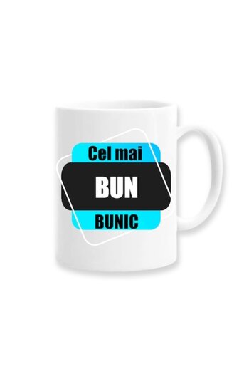 OEM Personalized Mug for Grandfather with Message: 'Best Grandfather', Blue Model, Betaprint, 330ml, Cer