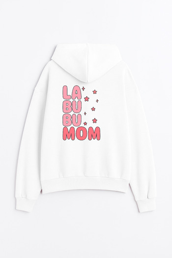 Let's Wear Labubu Mom Printed Premium 3Rd Edition for Children. Yarn Compact Sweatshirt