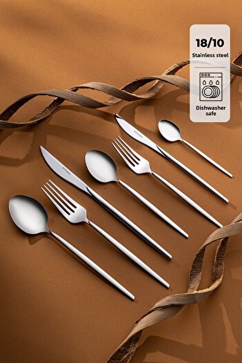 Emsan Alya 84 Piece Cutlery Set for 12 Persons with Luxury Box
