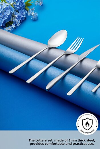 Emsan Bello 30-Piece Fork Spoon Knife Set for 6 Persons