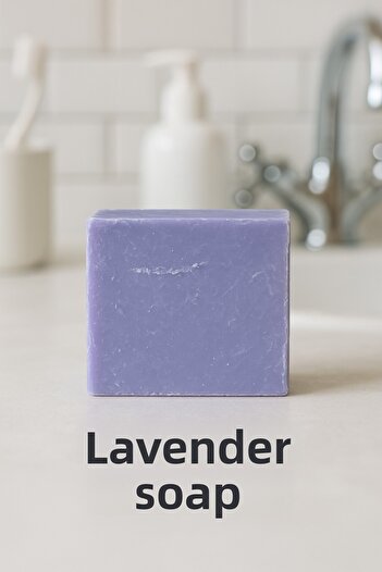 Newleaf 4 Pieces of Lavender Soap – Relaxing & Skin Soothing Herbal Handmade Soap 110g