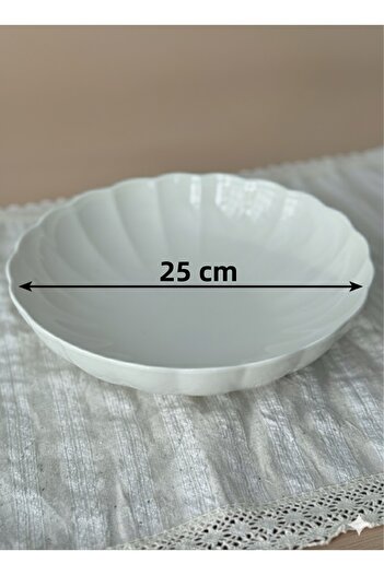 Kütahya Porselen Bone Luz Series Cream 25 cm Salad Bowl Single