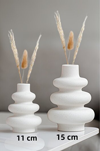 Minima Art Studio 2-Piece Nordic Style Bohemian Vase Pinterest Pampas Vase Decorative Living Room Accessory Table Ornament