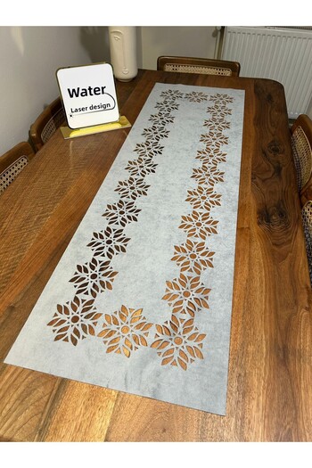 EHA LAZER Rectangular Floral Runner