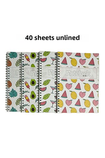 KarmaOfis A5 Spiral Exotic Notebook 40 Sheets 4-Ring (All Unlined)