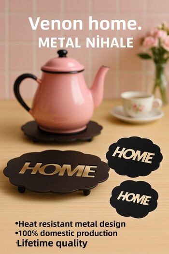 VENON Home Written Heat-Resistant Metal Trivet – Kitchen & Teapot Coaster Kitchen Organization Cookware