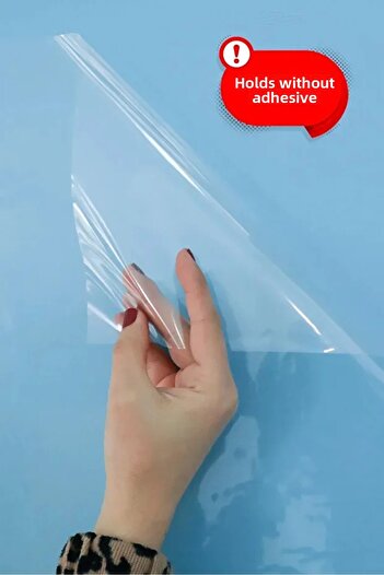 Pi Papers Transparent Colorful World Map-Non-Adhesive Holding Static Smart Paper Map (English) 150 X 258 cm