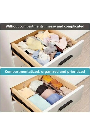 ŞURA MUTFAK Acrylic Adjustable Drawer Divider Organizer 6 Pieces
