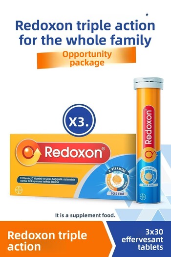 Redoxon 3-in-1 Effect 30 Effervescent Tablets 3 Pieces