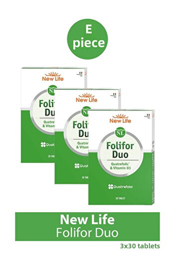 New Life Sedar Collection Folifor Duo 30 Tablets 3 Pieces
