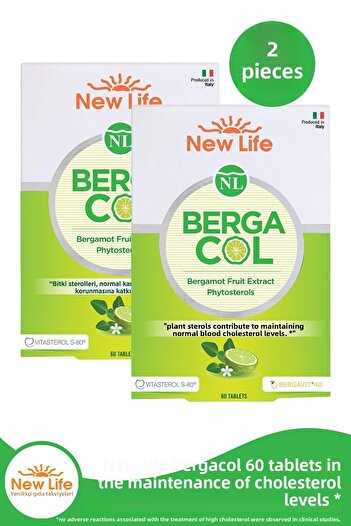 New Life Bergacol 60 Tablets 2 Pieces