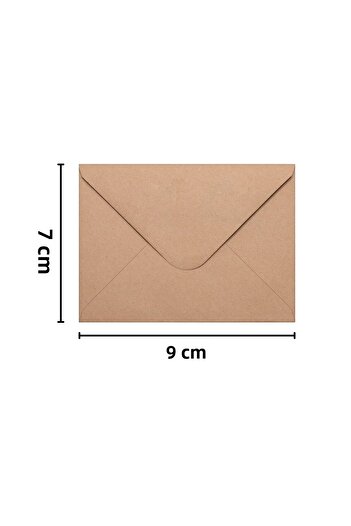 roco paper Kraft Envelope Set, Pack of 50 – 7X9 Cm, Mini Size Envelopes for Invitations, Cards, Photos and Special Occasions
