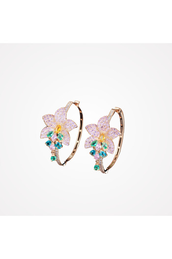 la nuit jewellery Fiorituna Zircon Earrings
