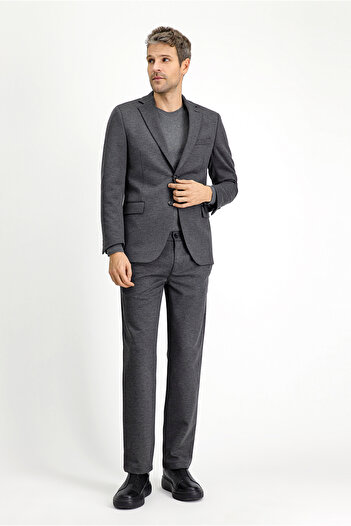 Kiğılı Slim Fit Slim Fit Lycra Knitted Classic Fabric Trousers